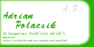 adrian polacsik business card